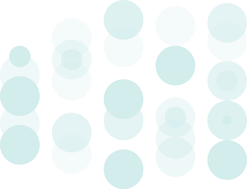 Blue dots columns 50% opacity