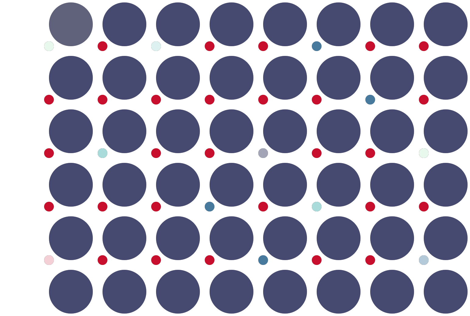 Blue Dots In A Grid