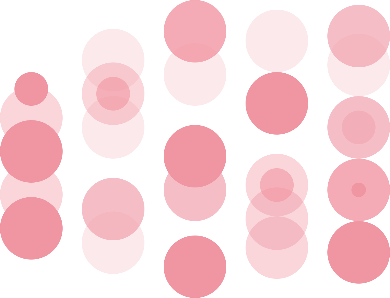 Red dots columns