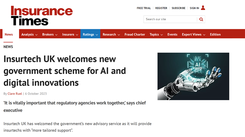 Insurance Times new govt scheme for AI