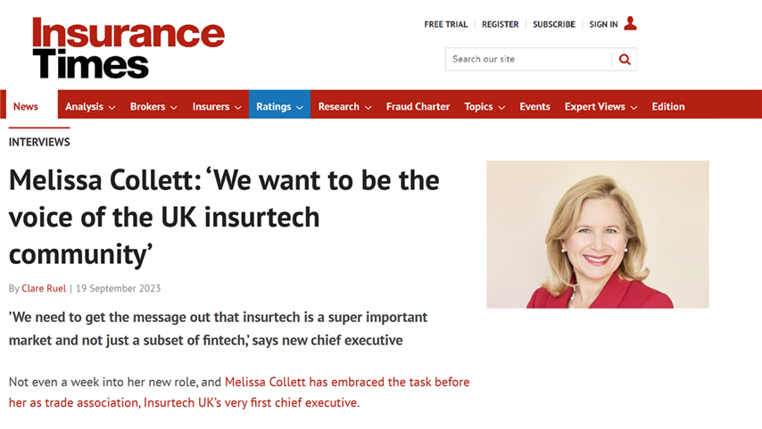Insurance Times voice of UK insurtech