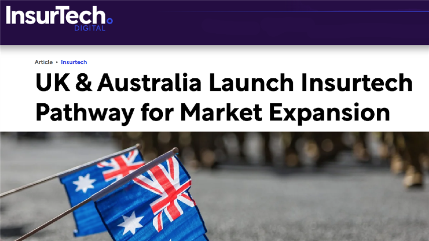 InsurTech Digital UK Australia pathway announcement