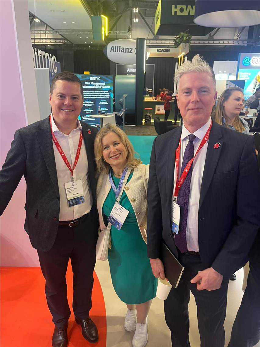 Melissa with Mike Reid and Mike Jones from Sompo